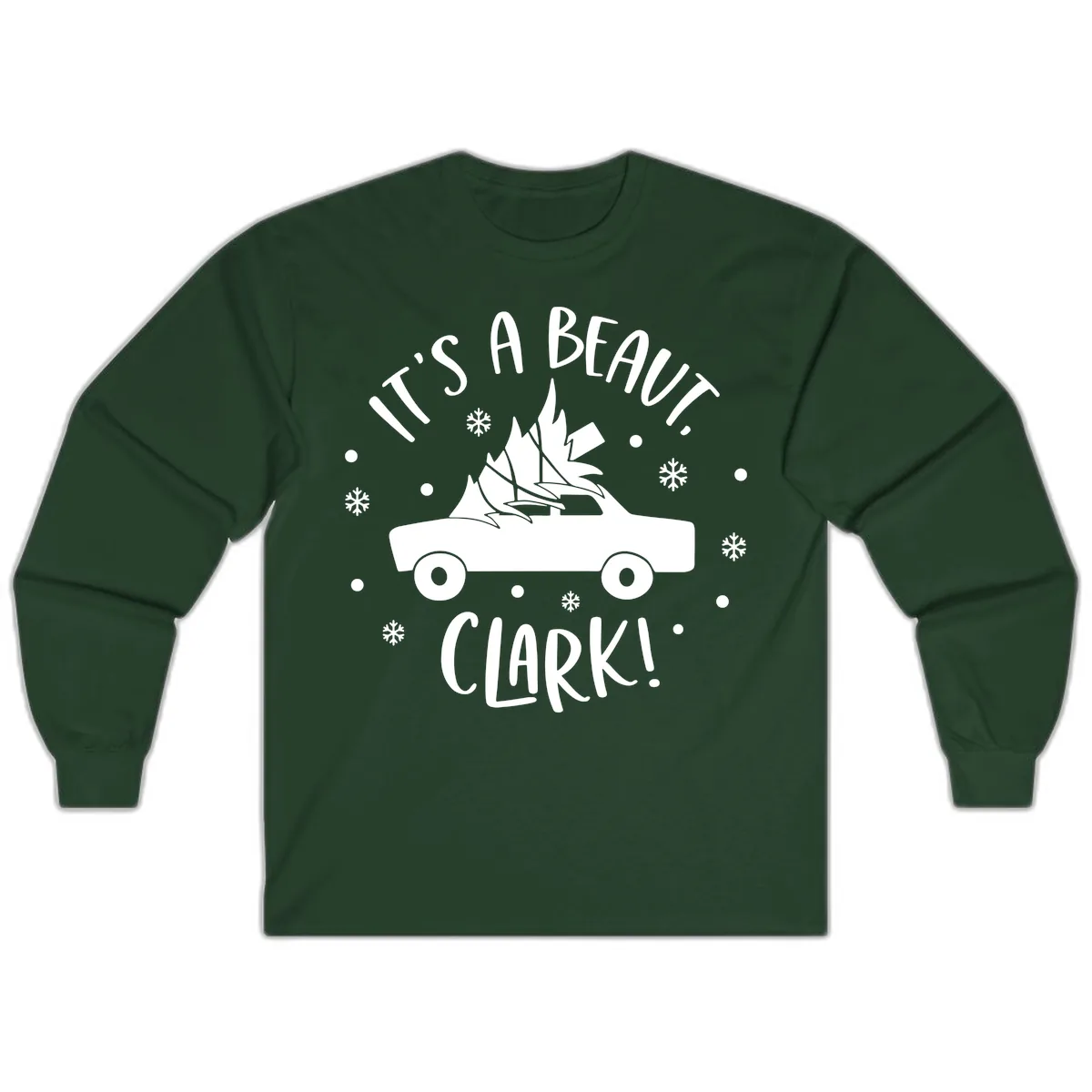 Its A Beaut Clark Christmas Vacation Long Sleeve in Forest Green