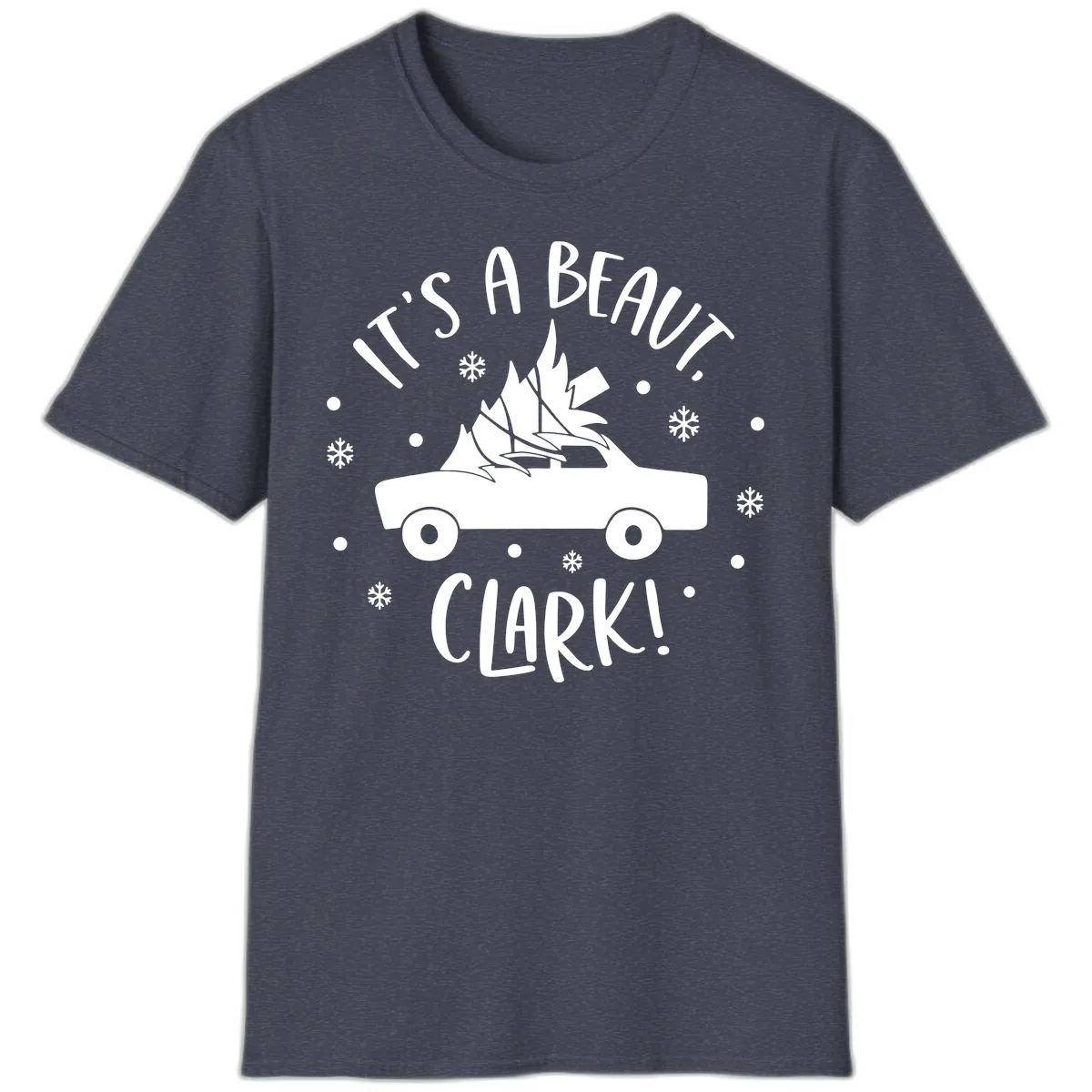 Its A Beaut Clark Christmas Vacation T-Shirt in Heather Navy