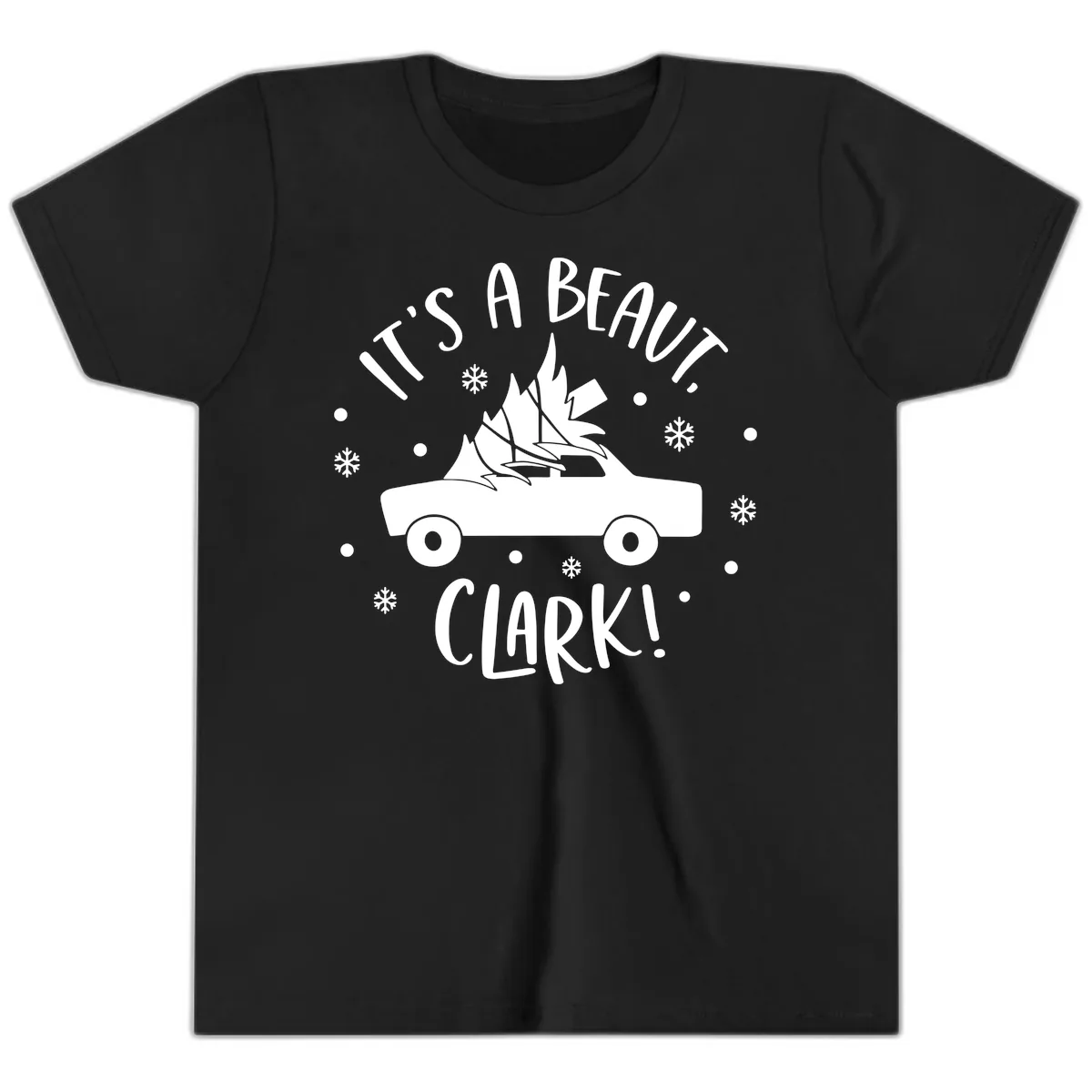Its A Beaut Clark Christmas Vacation Youth T-Shirt in Black