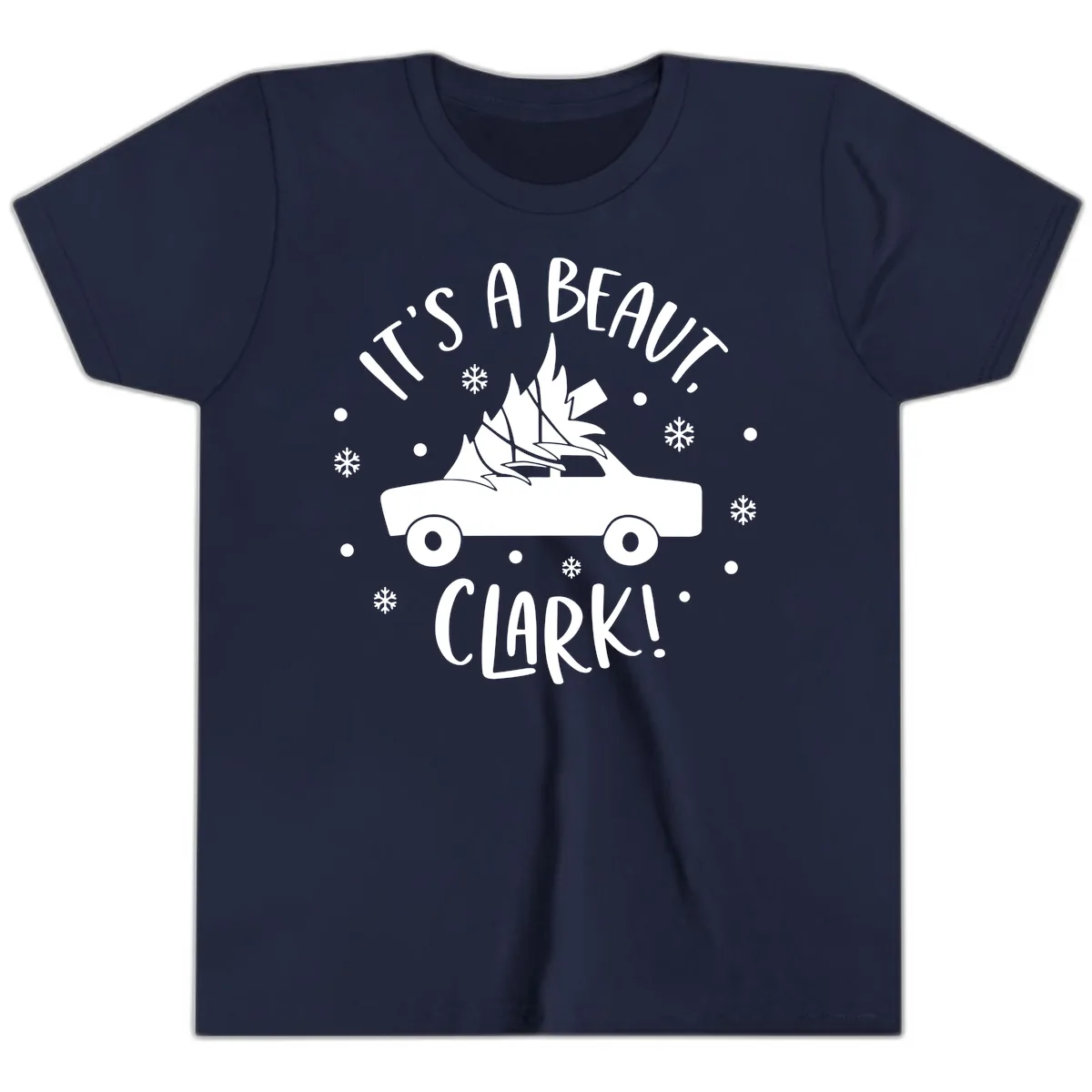 Its A Beaut Clark Christmas Vacation Youth T-Shirt in Navy