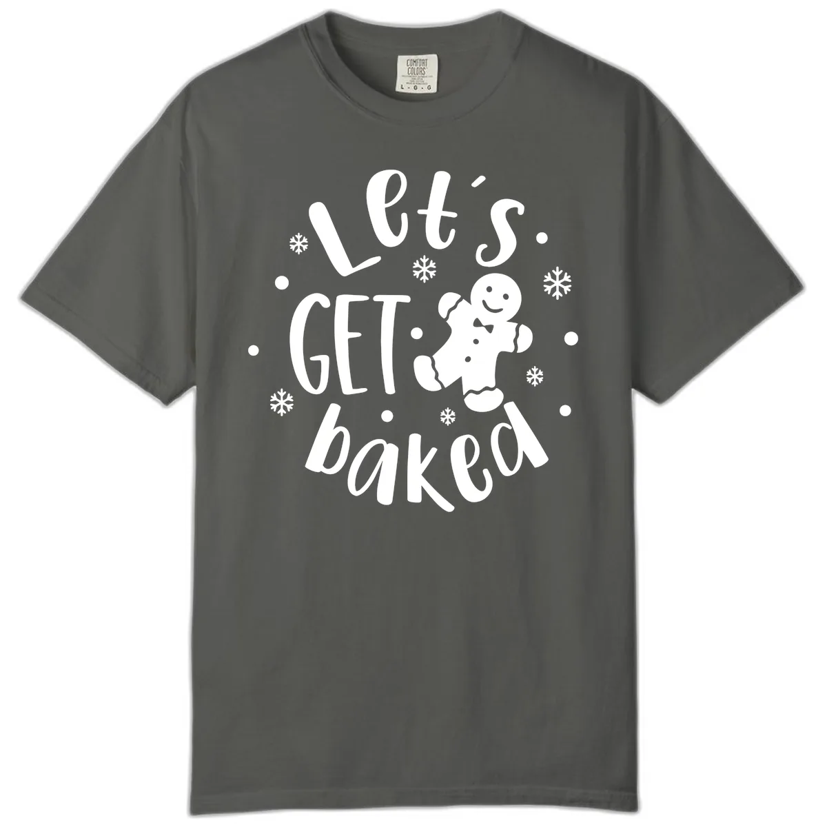 Let's Get Baked Gingerbread Man Comfort Color in Pepper