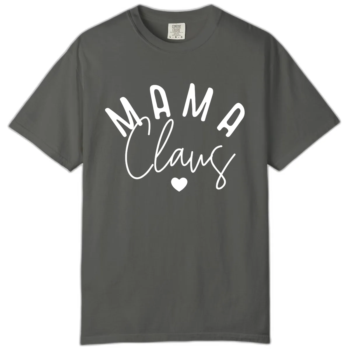 Mama Claus Christmas Heart Comfort Color in Pepper
