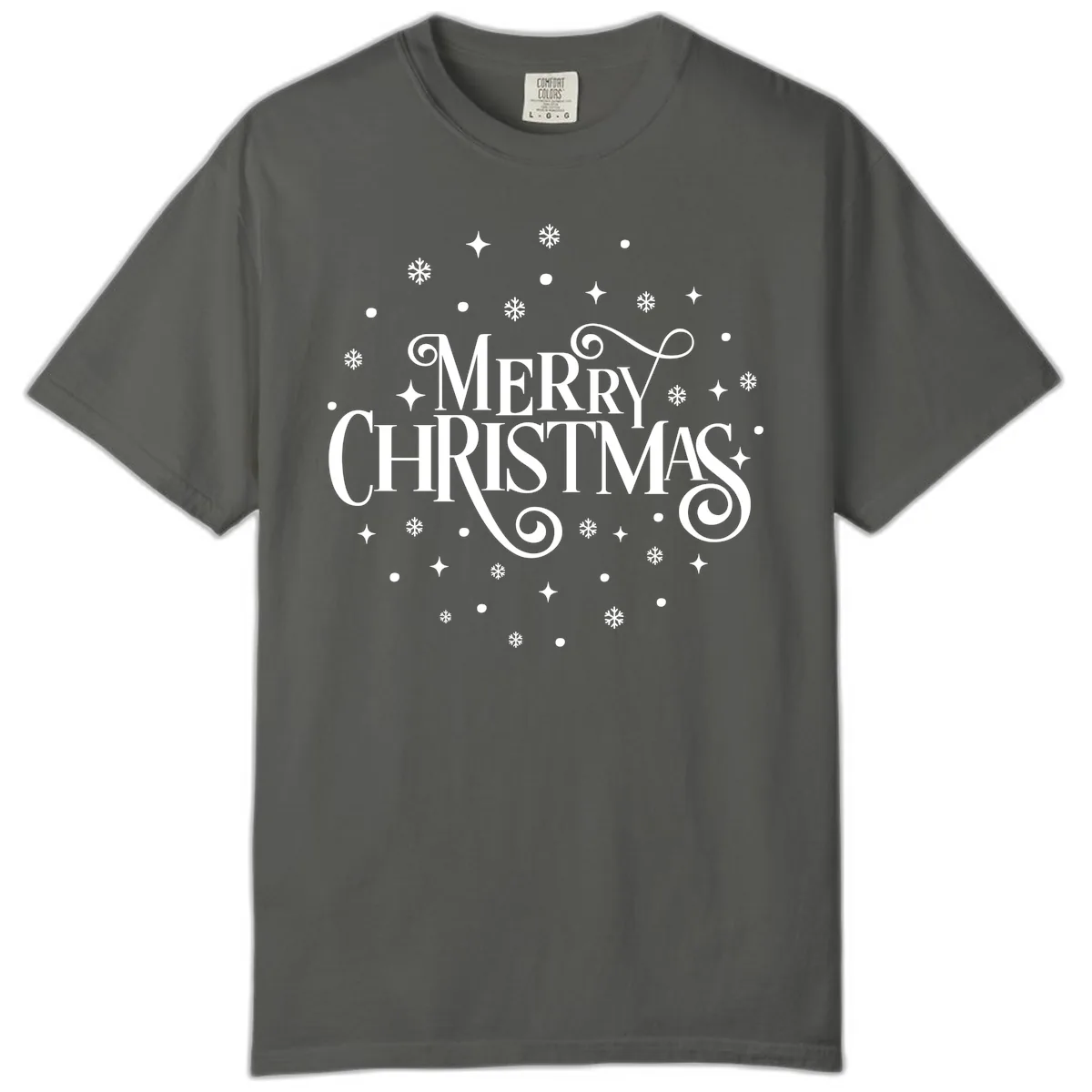 Festive Christmas Script Typography Comfort Color in Pepper
