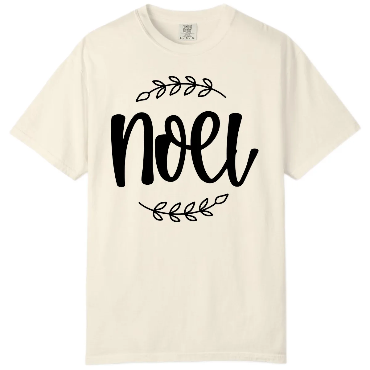 Elegant Noel Christmas Script Comfort Color in Ivory