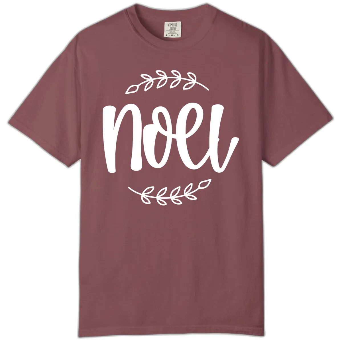Elegant Noel Christmas Script Comfort Color in Brick