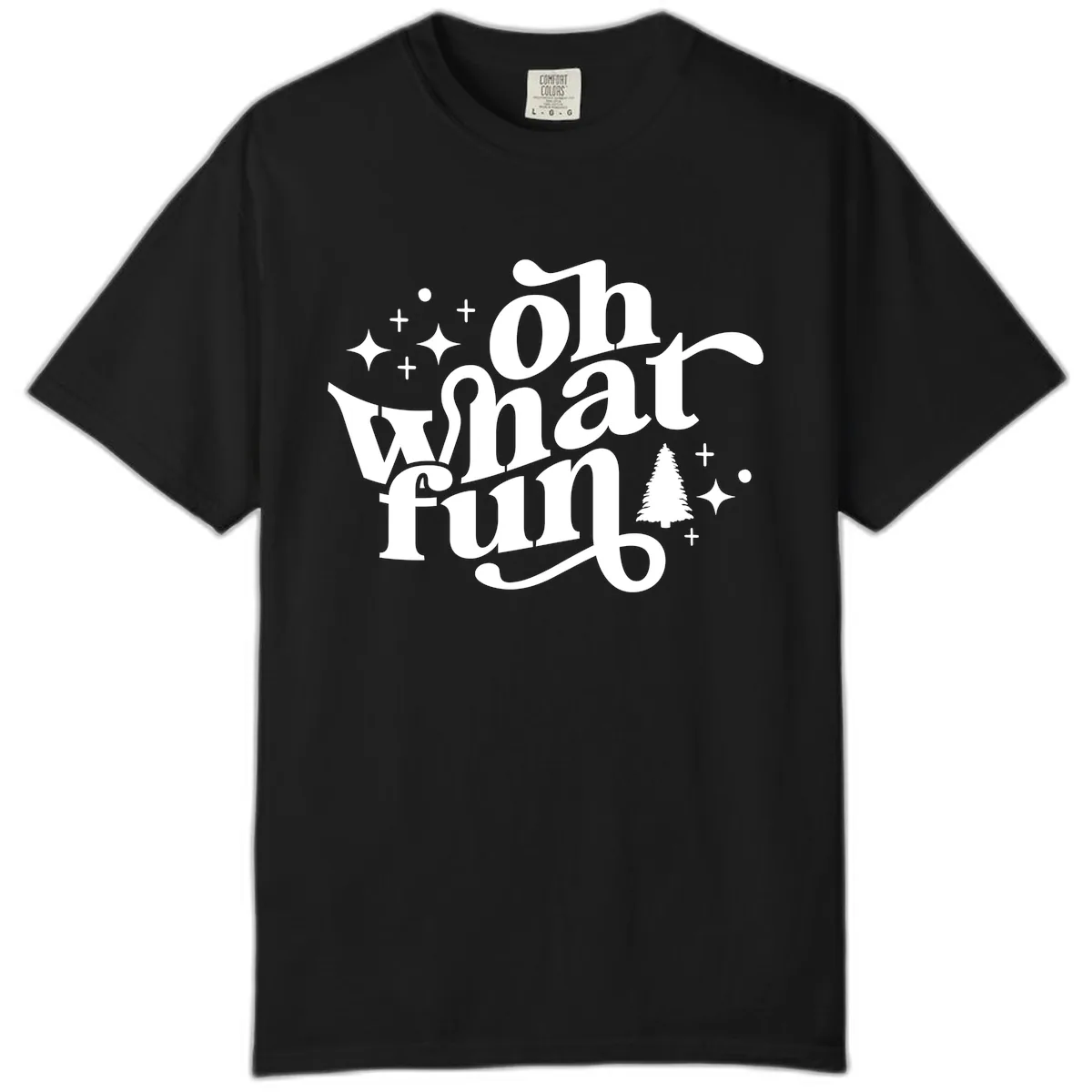 Oh What Fun Holiday Design Comfort Color in Black