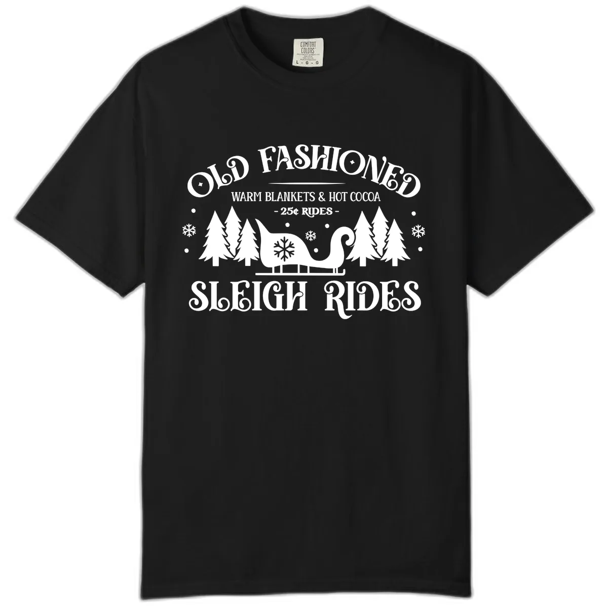 Old Fashioned Sleigh Ride Comfort Color in Black