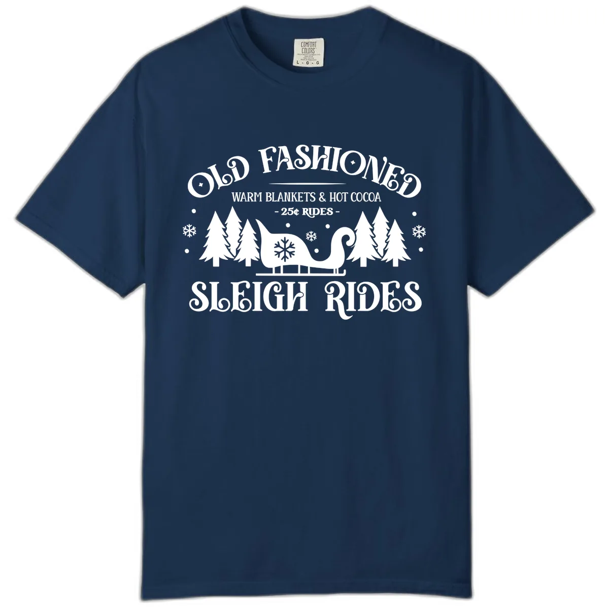 Old Fashioned Sleigh Ride Comfort Color in Navy