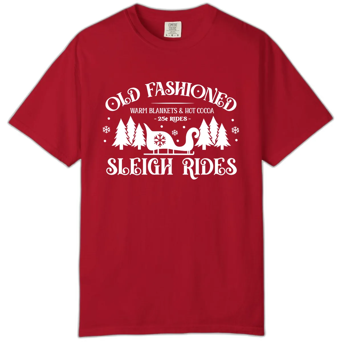 Old Fashioned Sleigh Ride Comfort Color in Red