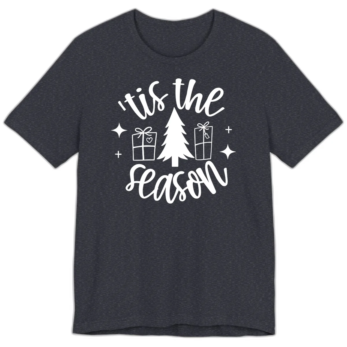 Tis The Season Holiday Gifts Premium T-Shirt in Heather Navy