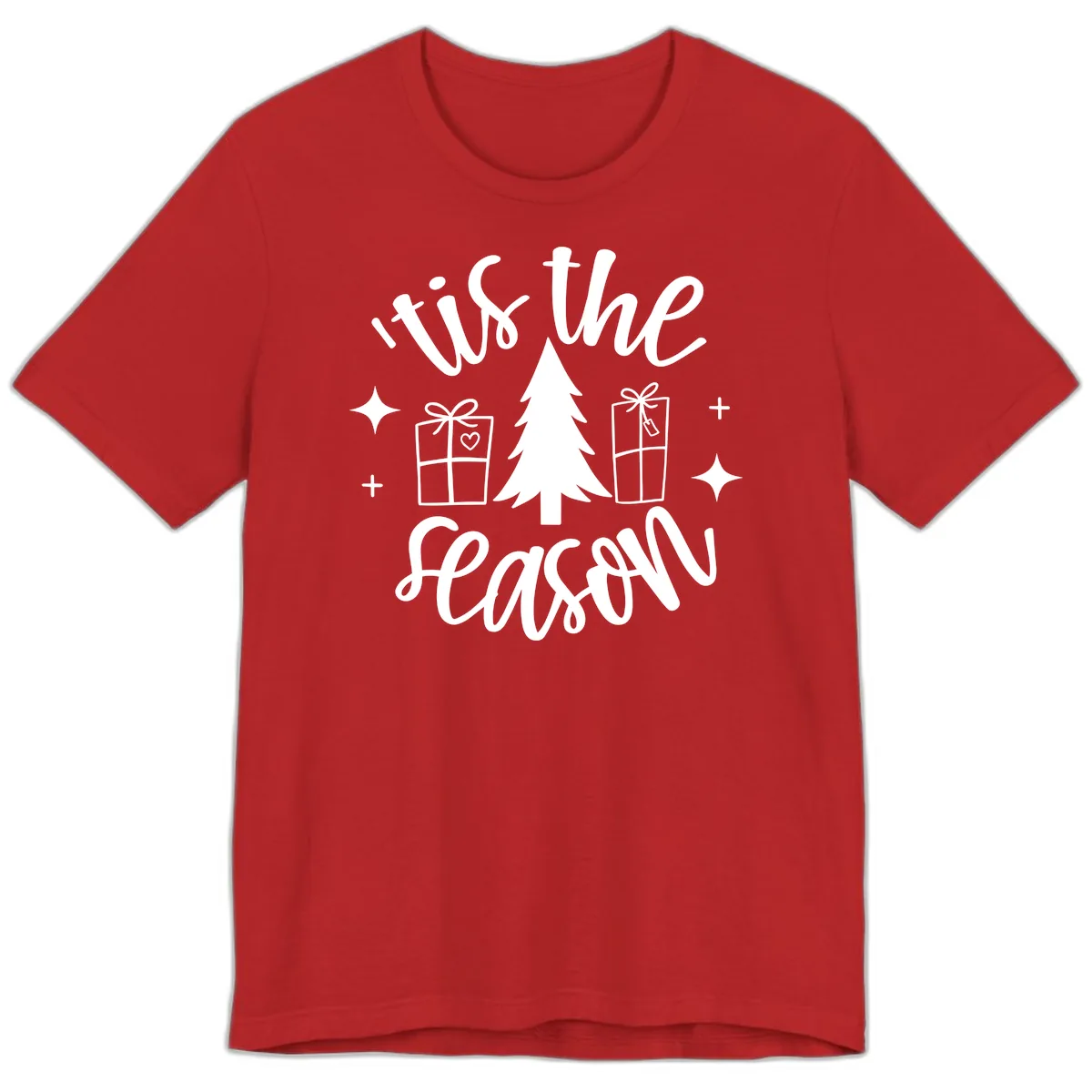 Tis The Season Holiday Gifts Premium T-Shirt in Red