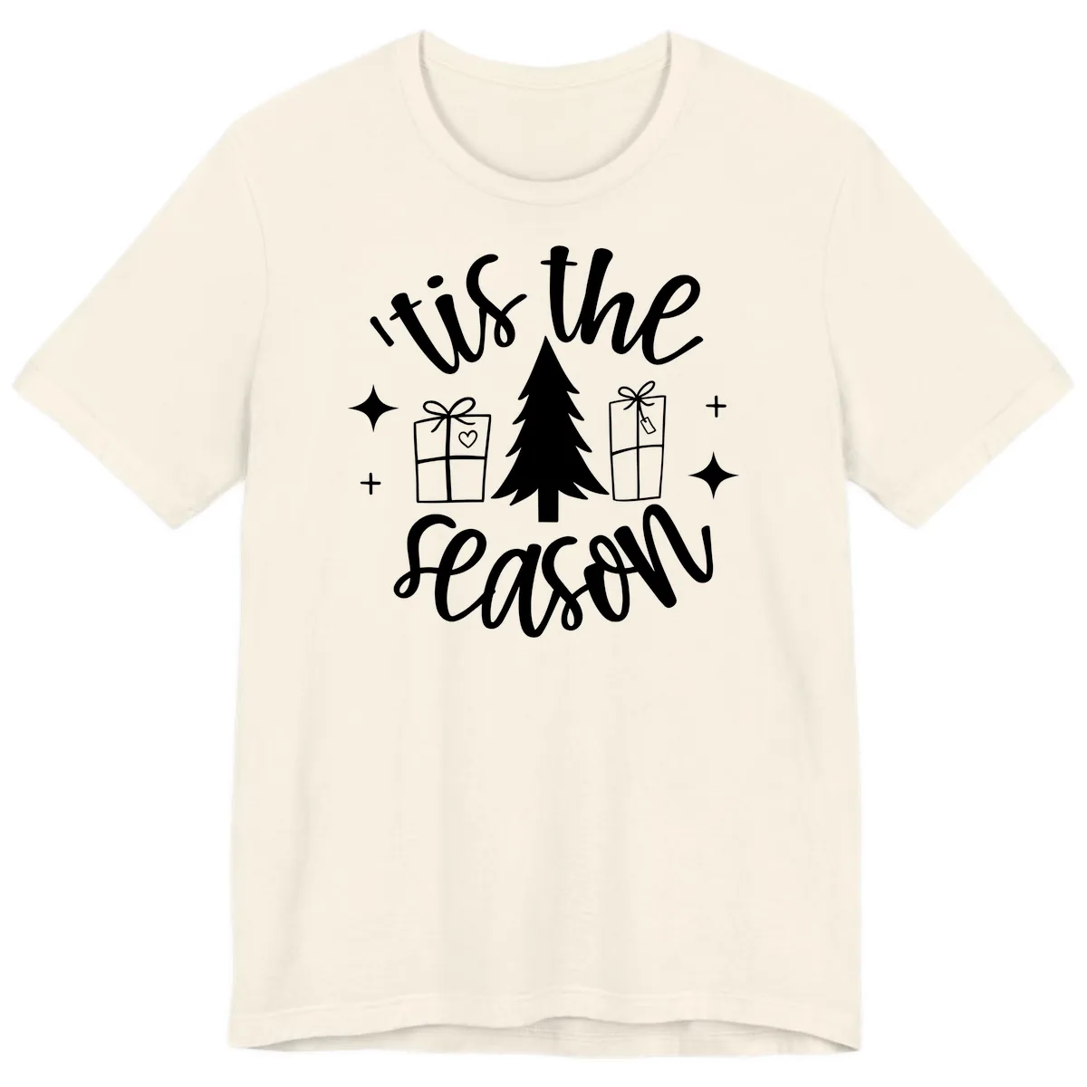 Tis The Season Holiday Gifts Premium T-Shirt in Natural