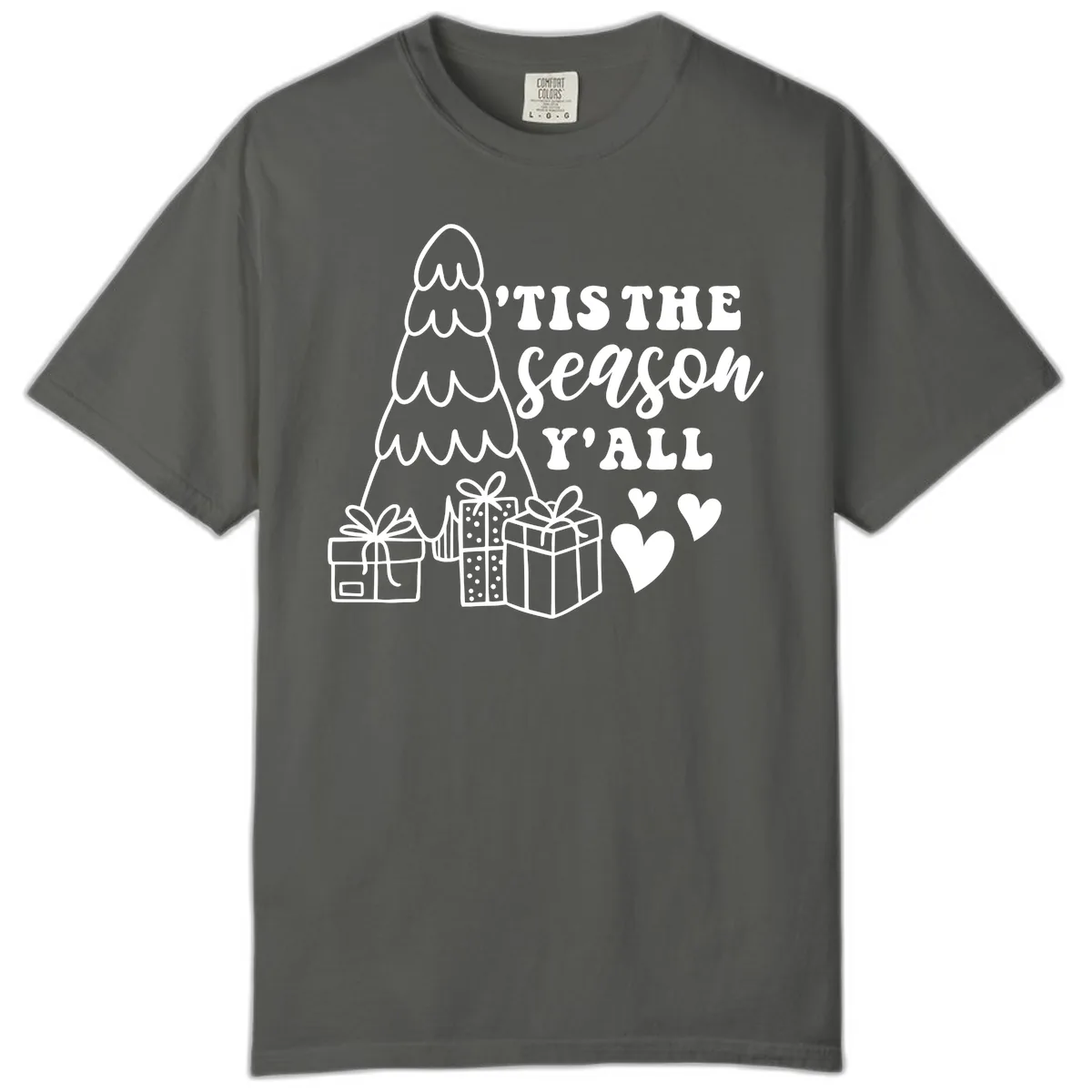 Tis The Season Y'all Holiday Design Comfort Color in Pepper
