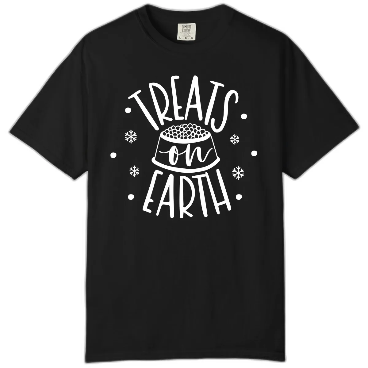 Treats On Earth Holiday Pet Design Comfort Color in Black