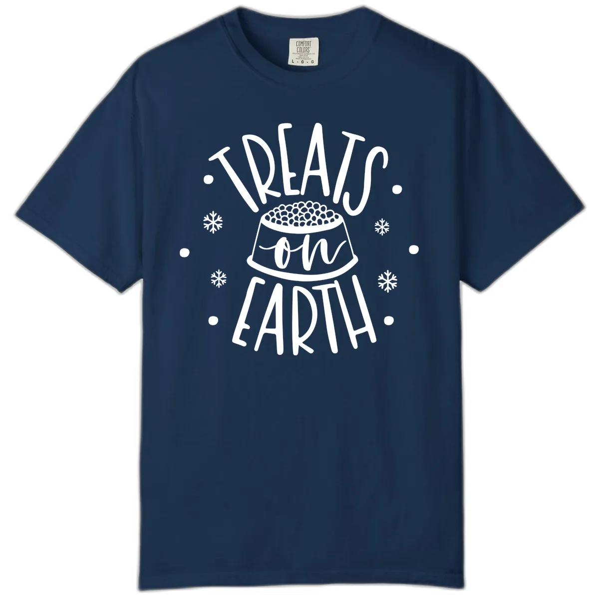Treats On Earth Holiday Pet Design Comfort Color in Navy