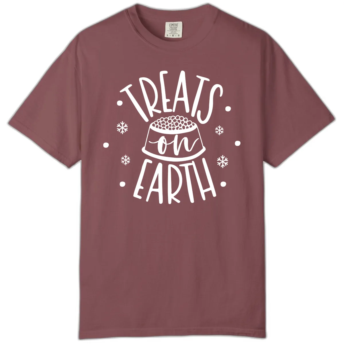 Treats On Earth Holiday Pet Design Comfort Color in Brick