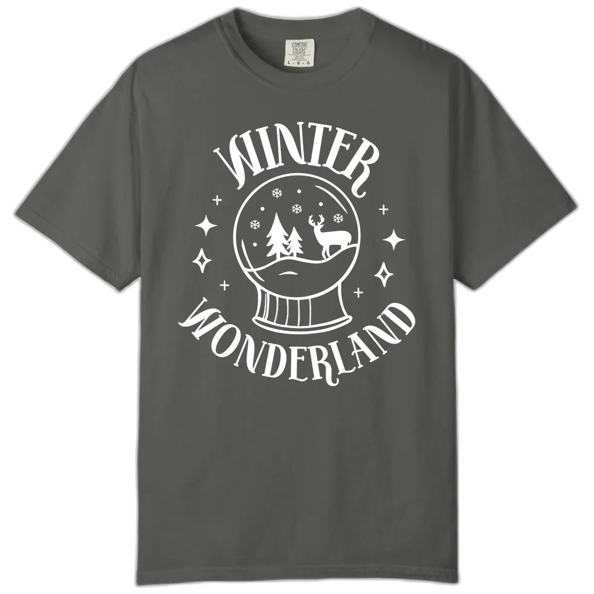 Winter Wonderland Snow Globe Comfort Color in Pepper