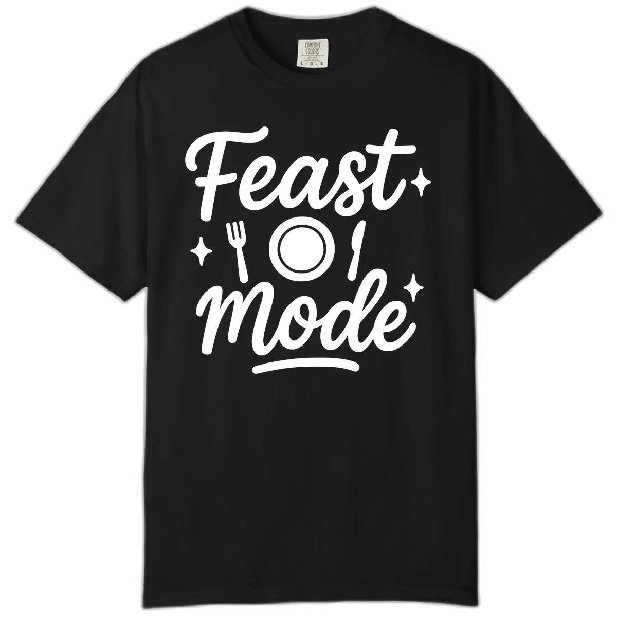 Feast Mode Typography Design Comfort Color in Black