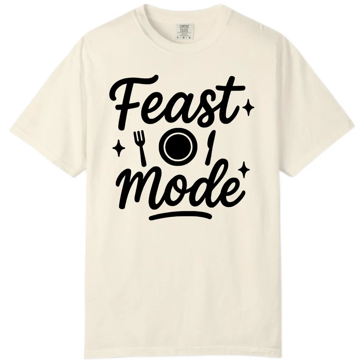 Feast Mode Typography Design Comfort Color in Ivory