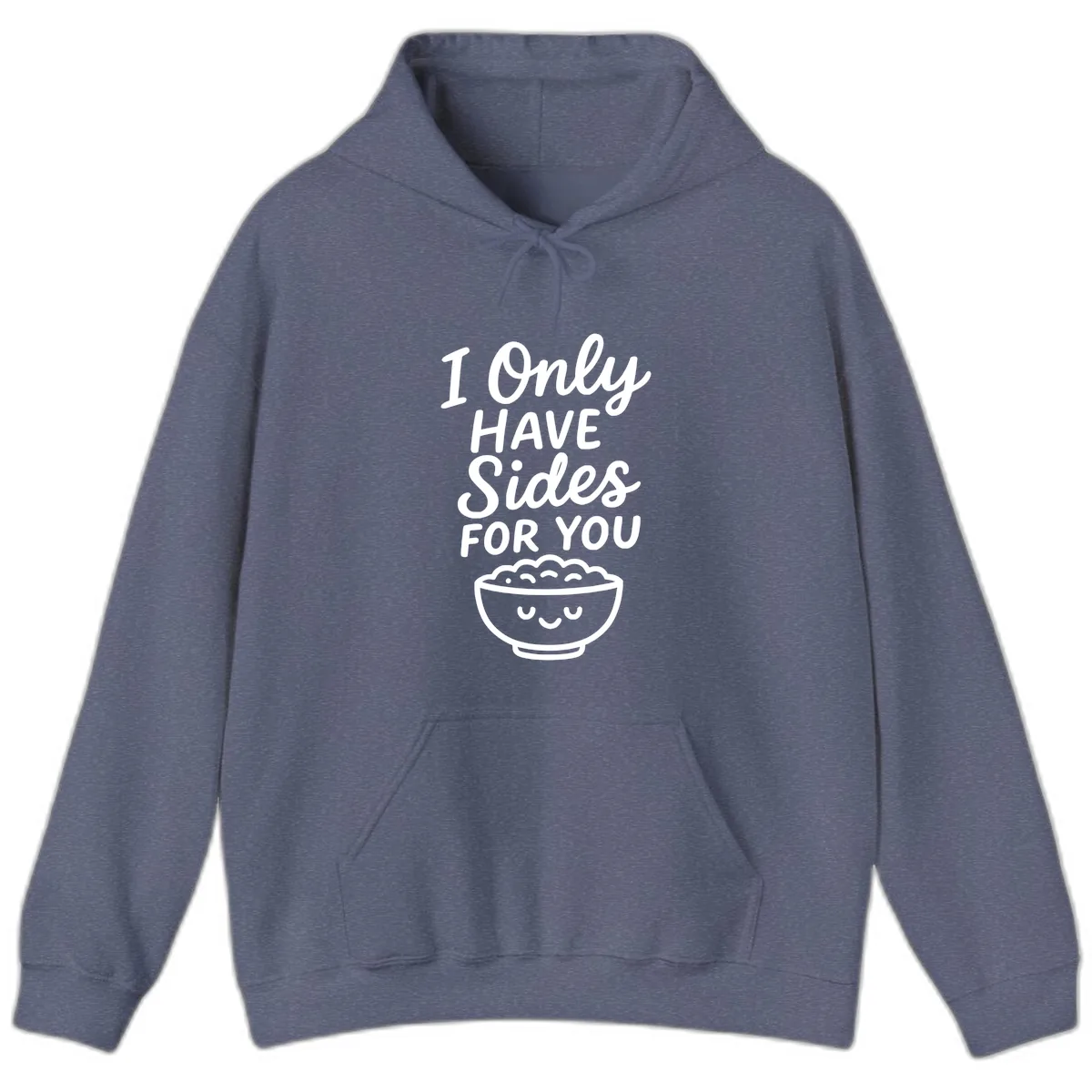 I Only Have Sides For You Hoodie in Heather Navy