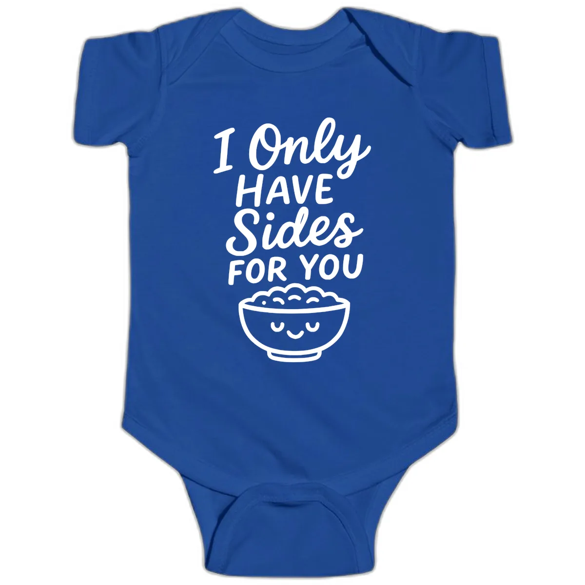 I Only Have Sides For You Baby Onesie in Royal