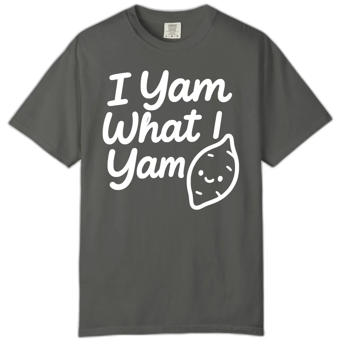 I Yam What I Yam Thanksgiving Comfort Color in Pepper