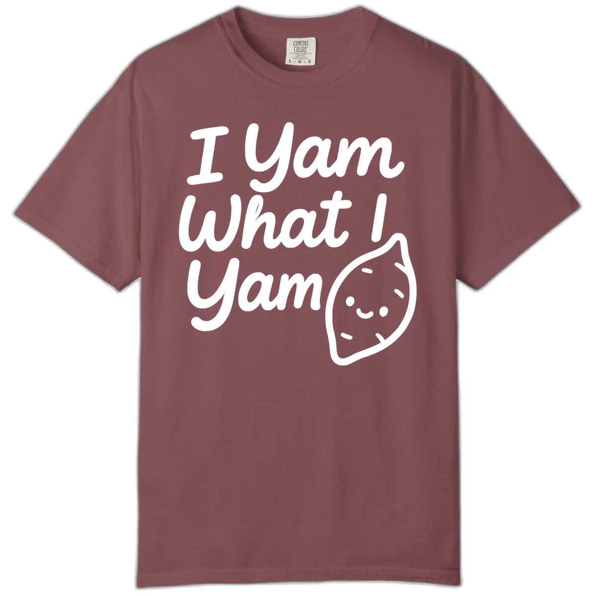 I Yam What I Yam Thanksgiving Comfort Color in Brick
