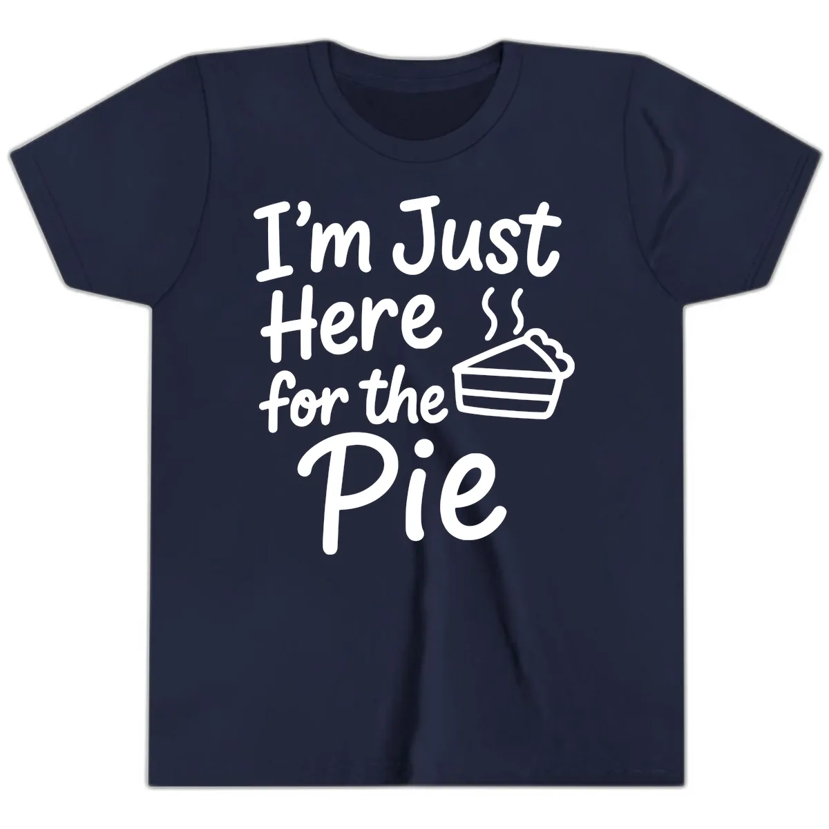I'm Just Here For The Pie Youth T-Shirt in Navy
