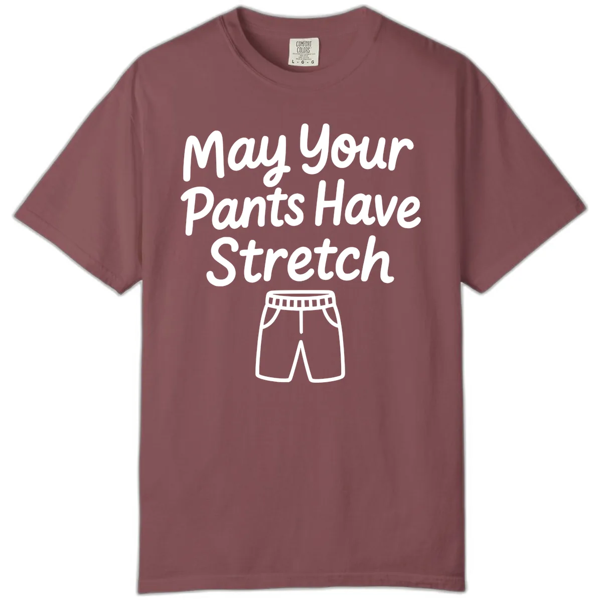 May Your Pants Have Stretch Comfort Color in Brick