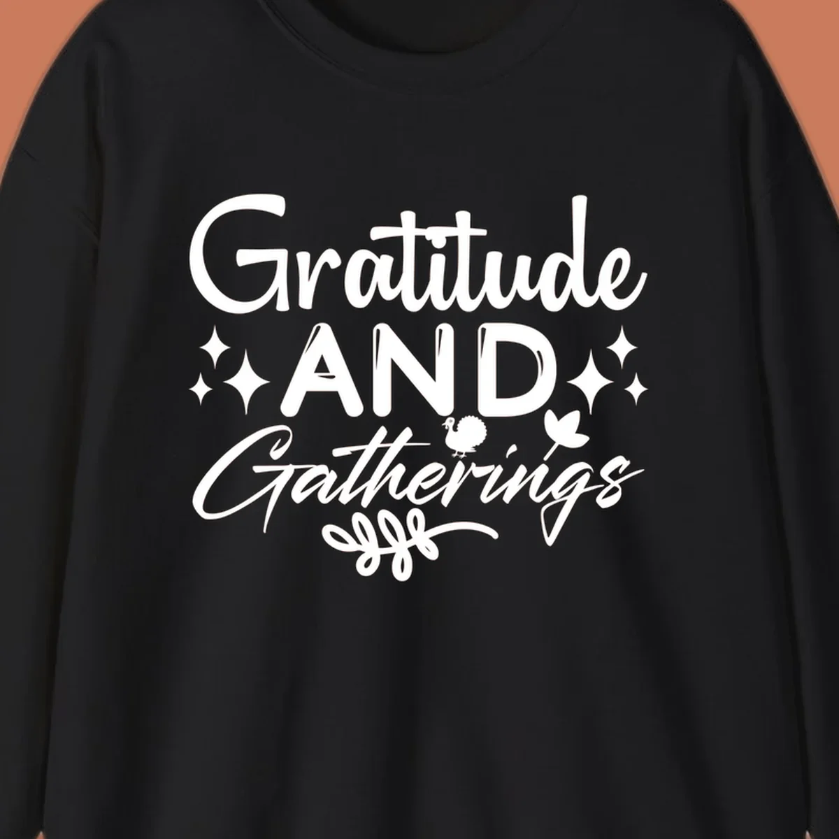 Gratitude and Gatherings text with star, turkey, and leaf elements. gratitude-gatherings.