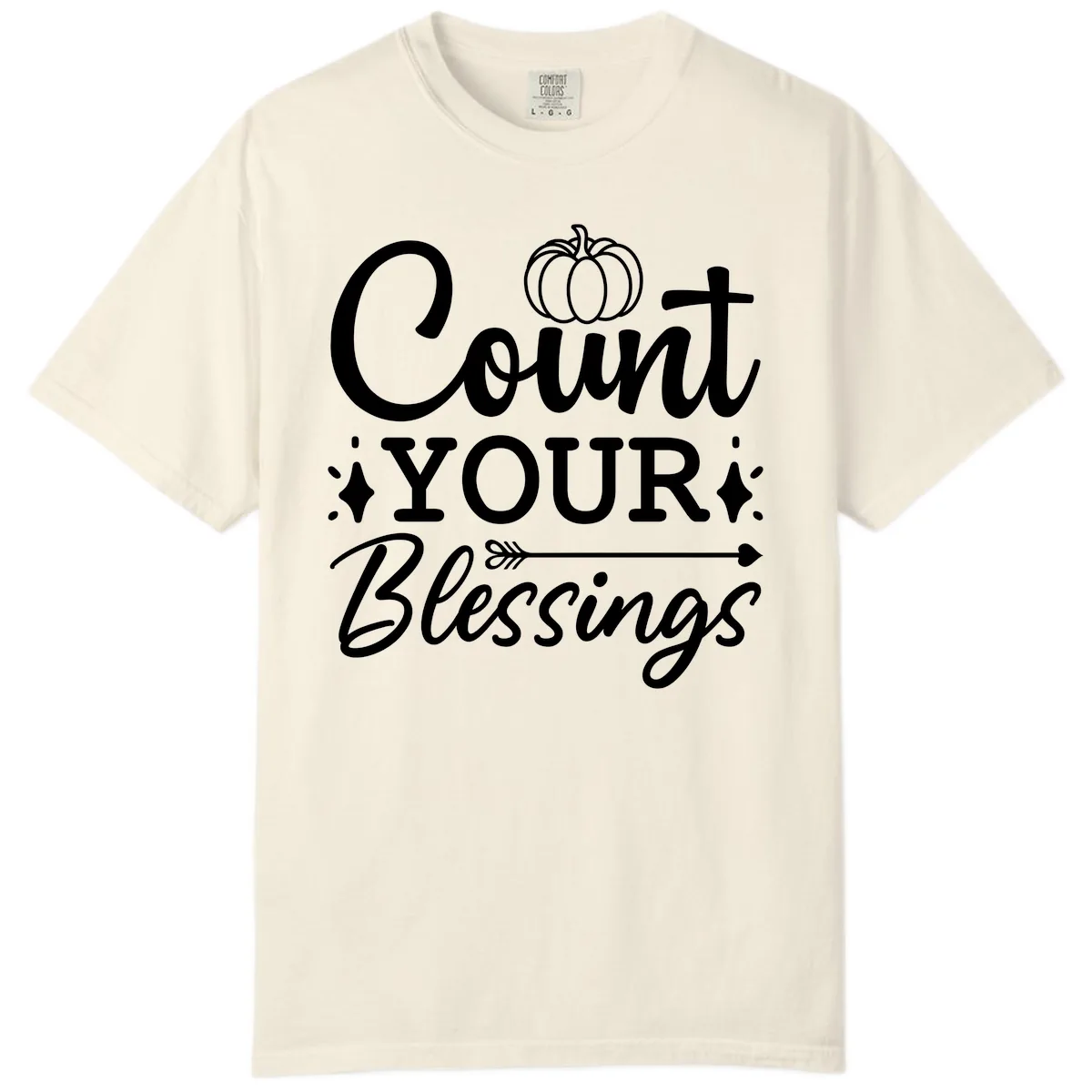Count Your Blessings Autumn Design Comfort Color in Ivory