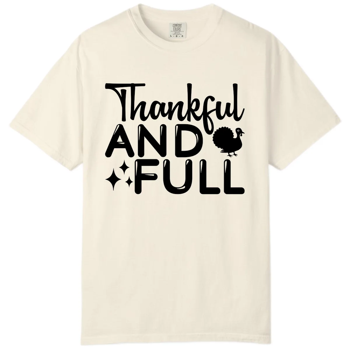 Thankful And Full Design Comfort Color in Ivory