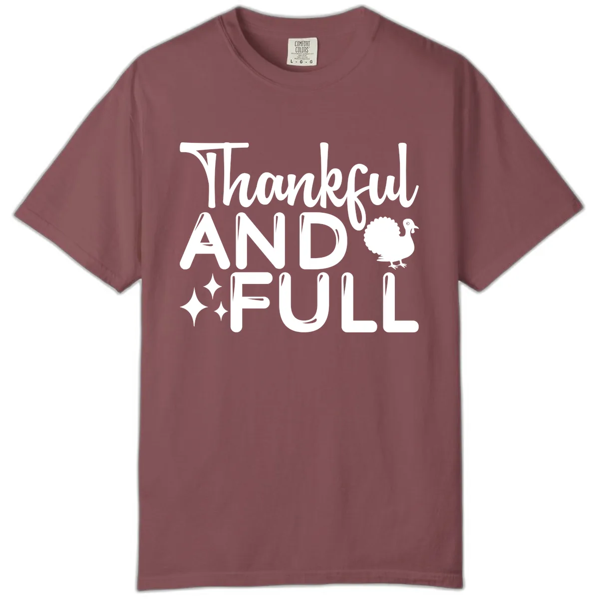 Thankful And Full Design Comfort Color in Brick