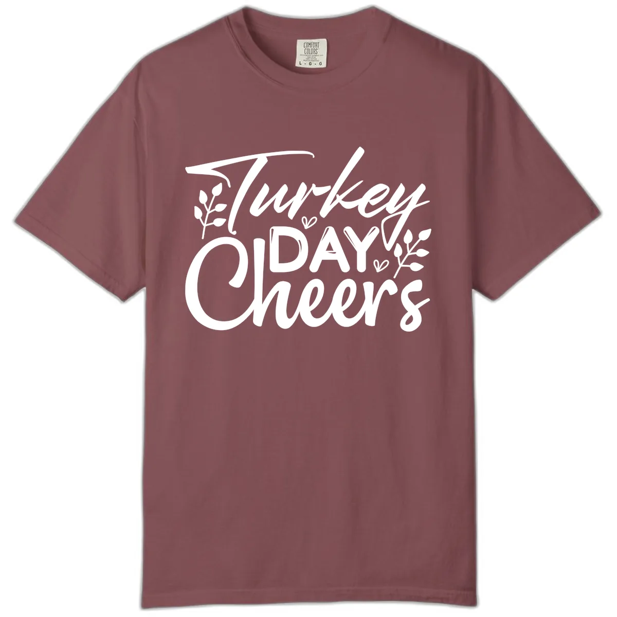 Thanksgiving Day Cheers Celebration Comfort Color in Brick