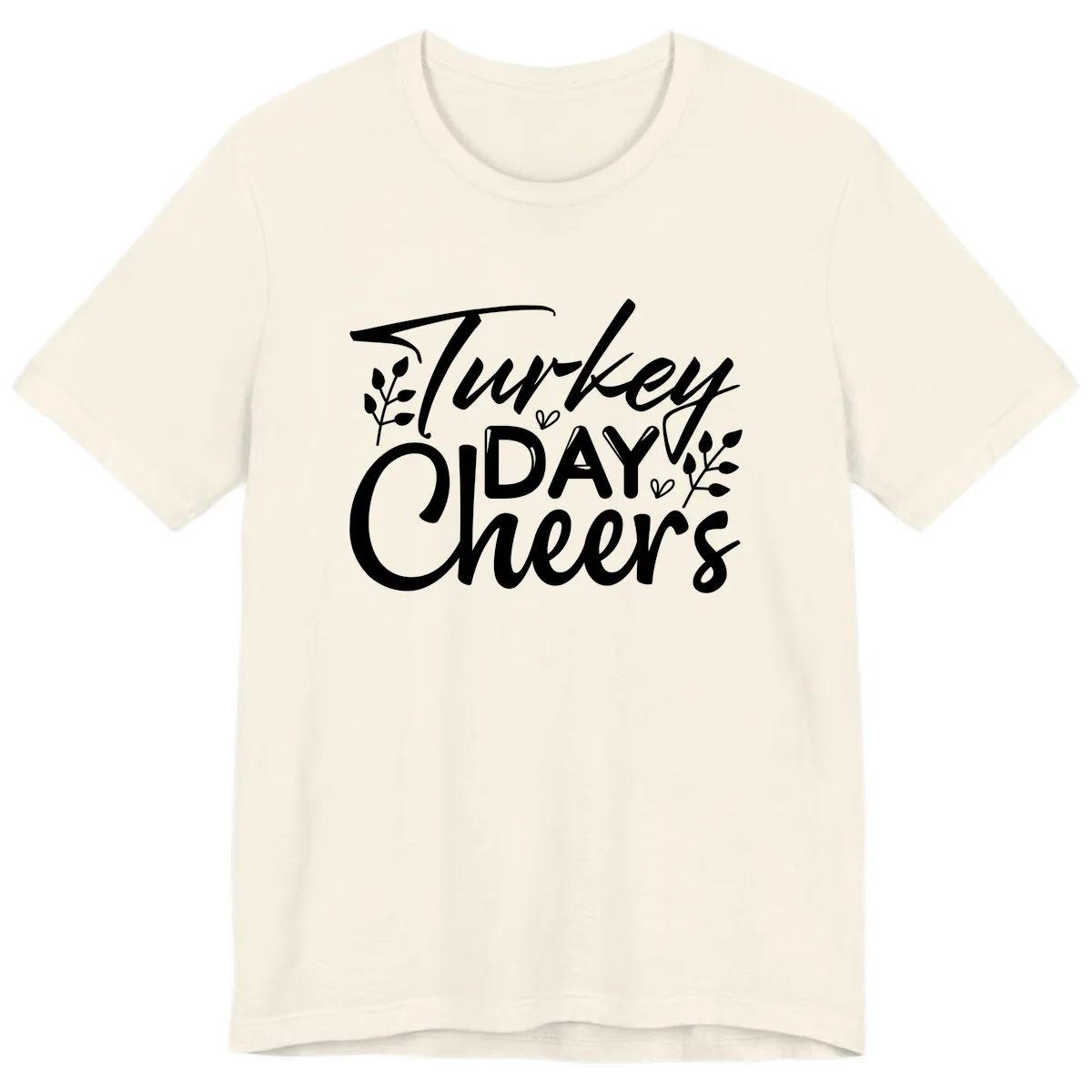 Thanksgiving Day Cheers Celebration Premium T-Shirt in Natural