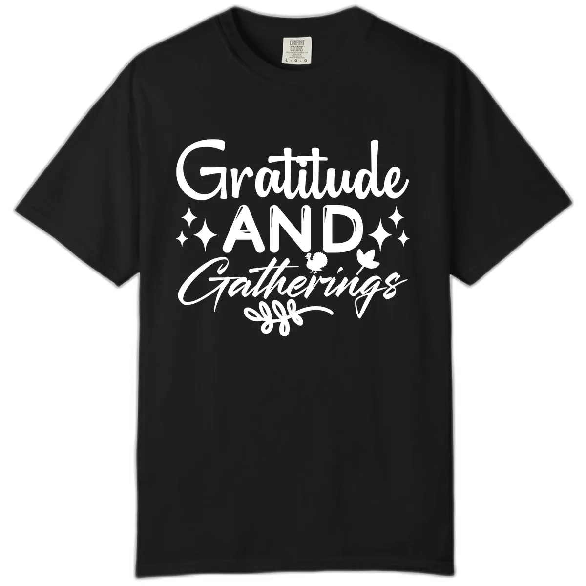 Gratitude And Gatherings Design Comfort Color in Black