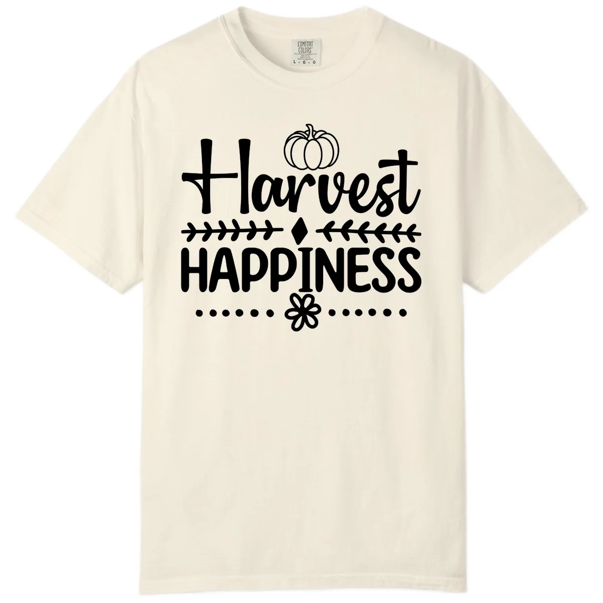 Harvest Happiness Autumn Sentiment Comfort Color in Ivory