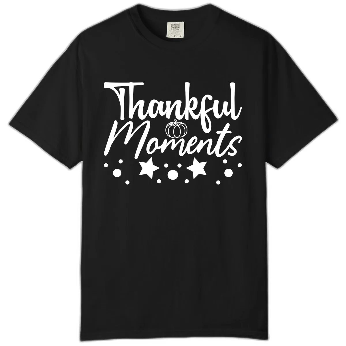 Thankful Moments Autumn Design Comfort Color in Black