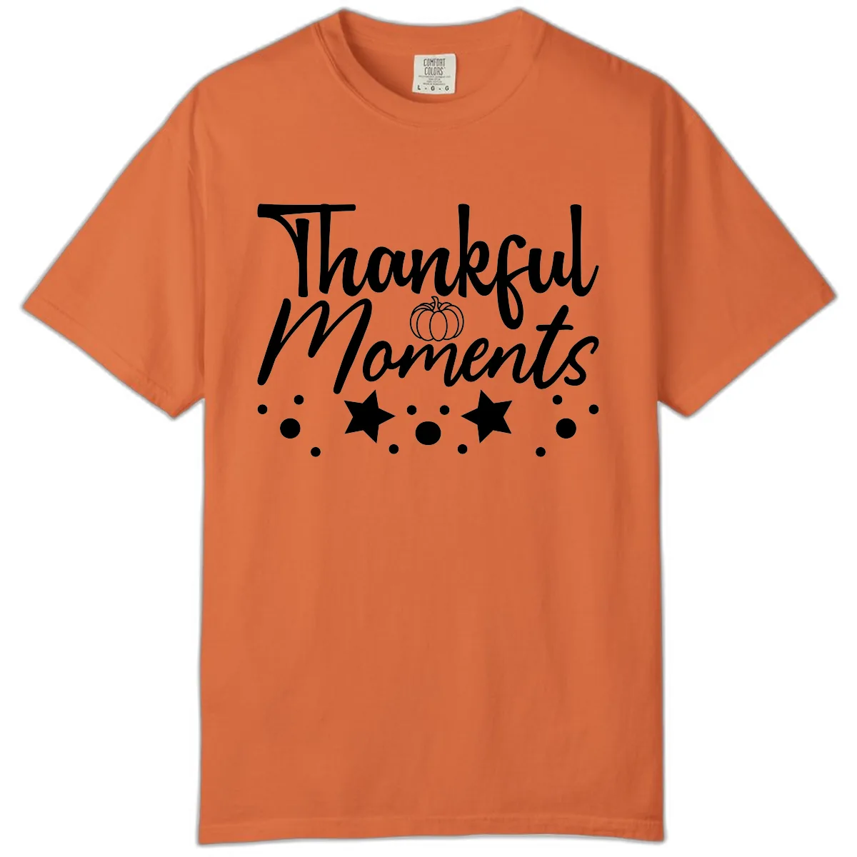 Thankful Moments Autumn Design Comfort Color in Burnt Orange