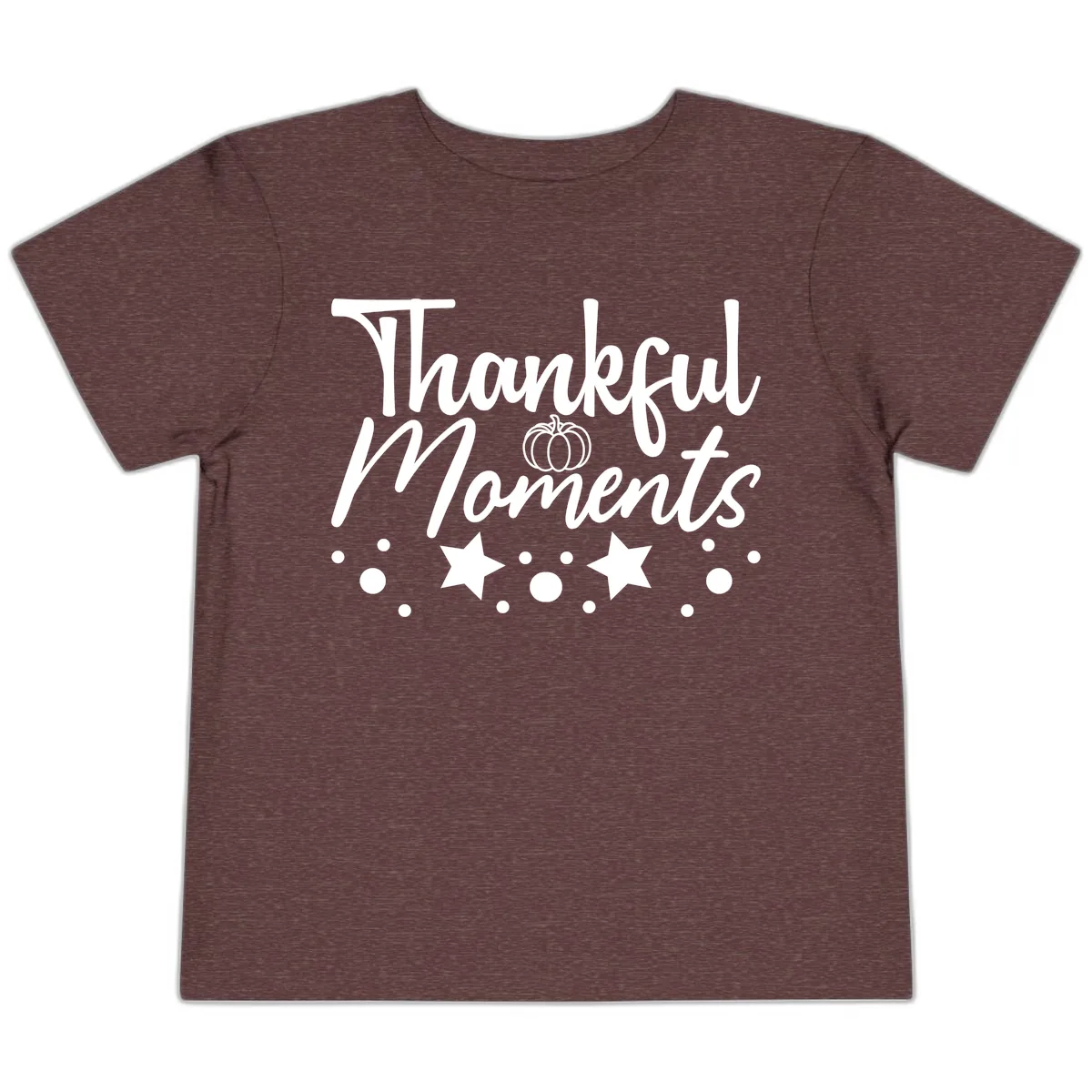Thankful Moments Autumn Design Toddler T-Shirt in Heather Maroon