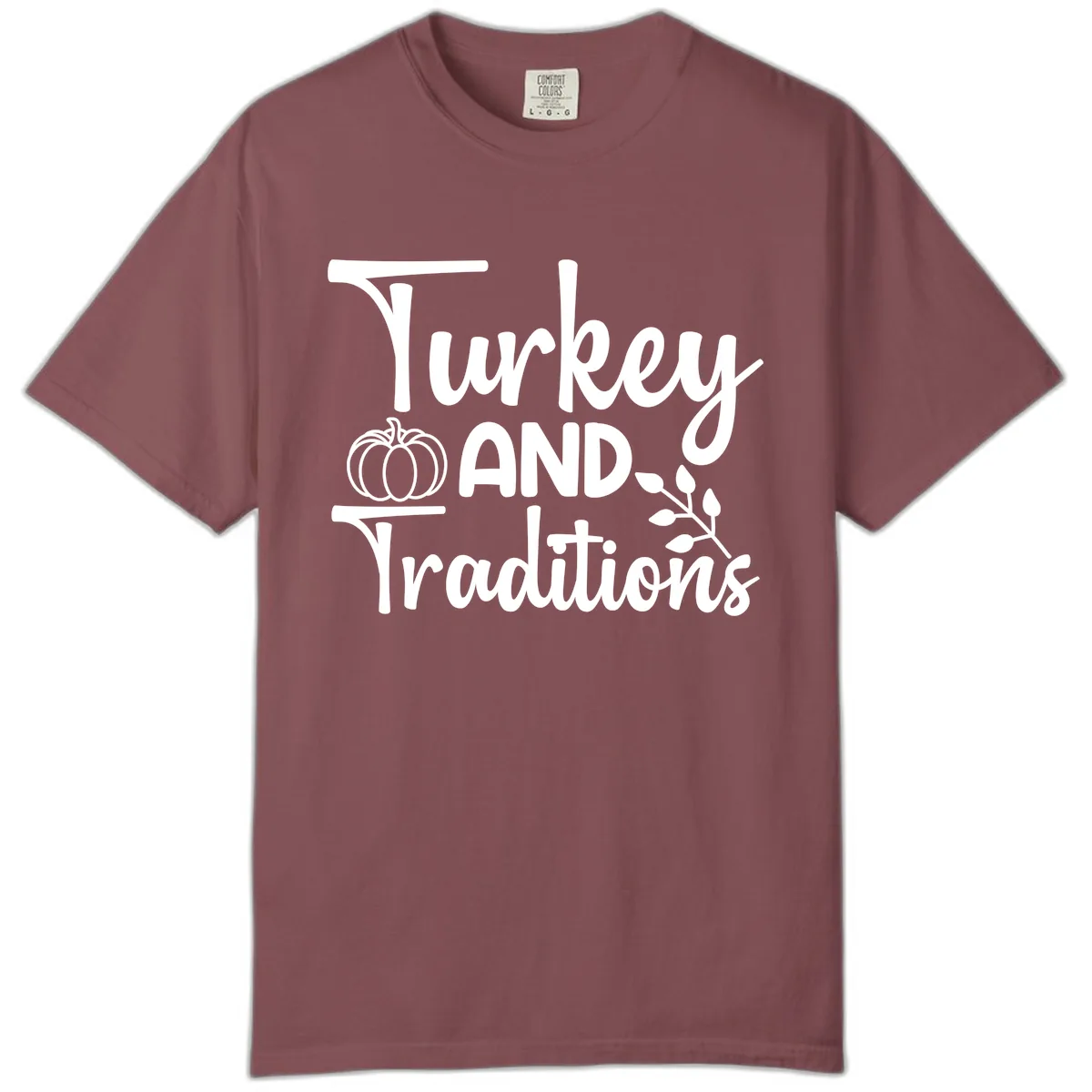 Turkey And Traditions Thanksgiving Design Comfort Color in Brick