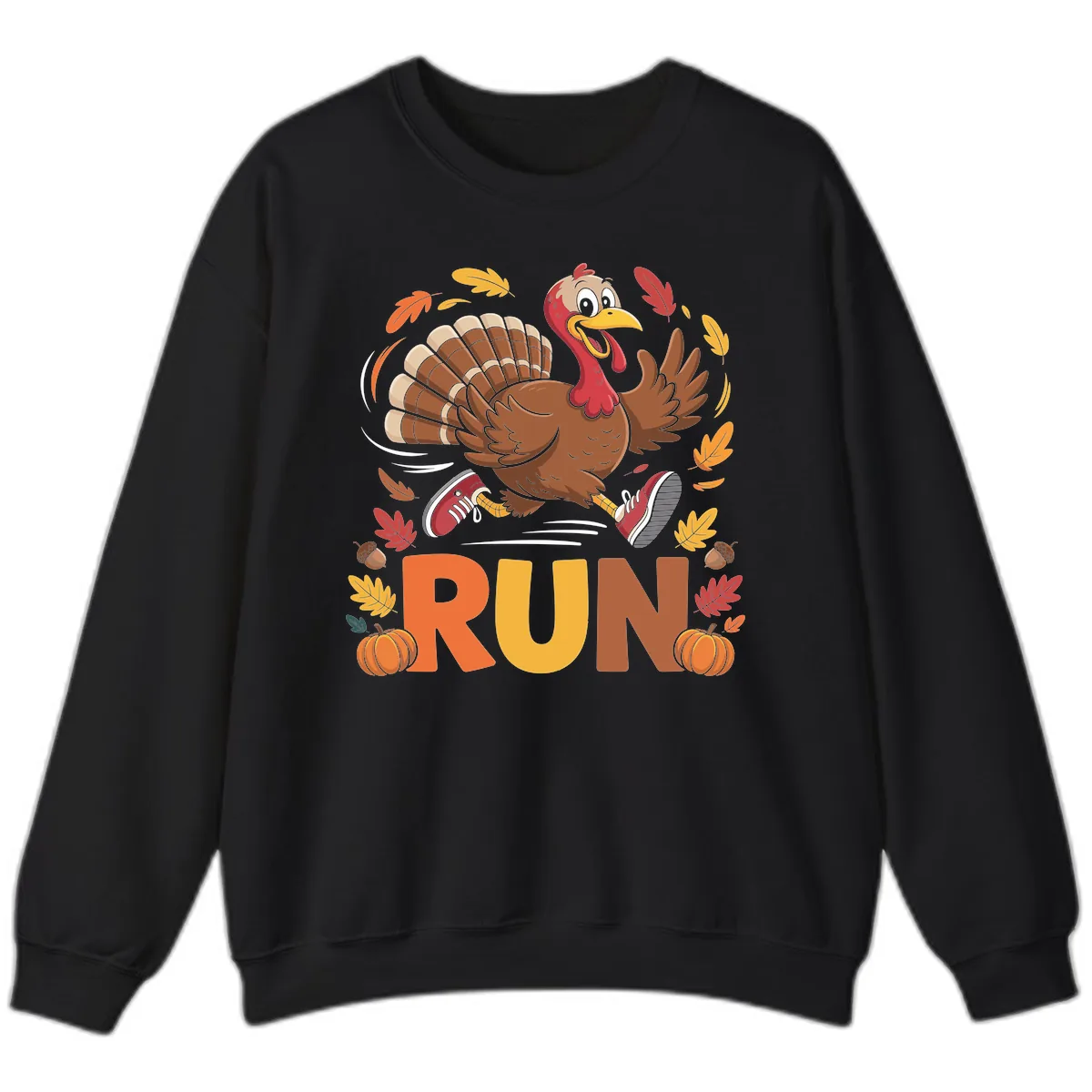 Running Turkey Trot 5k Sweatshirt in Black