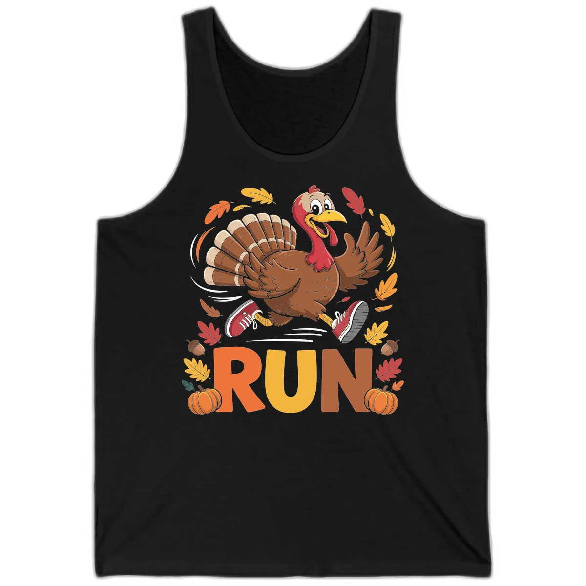 Running Turkey Trot 5k Tank in Black