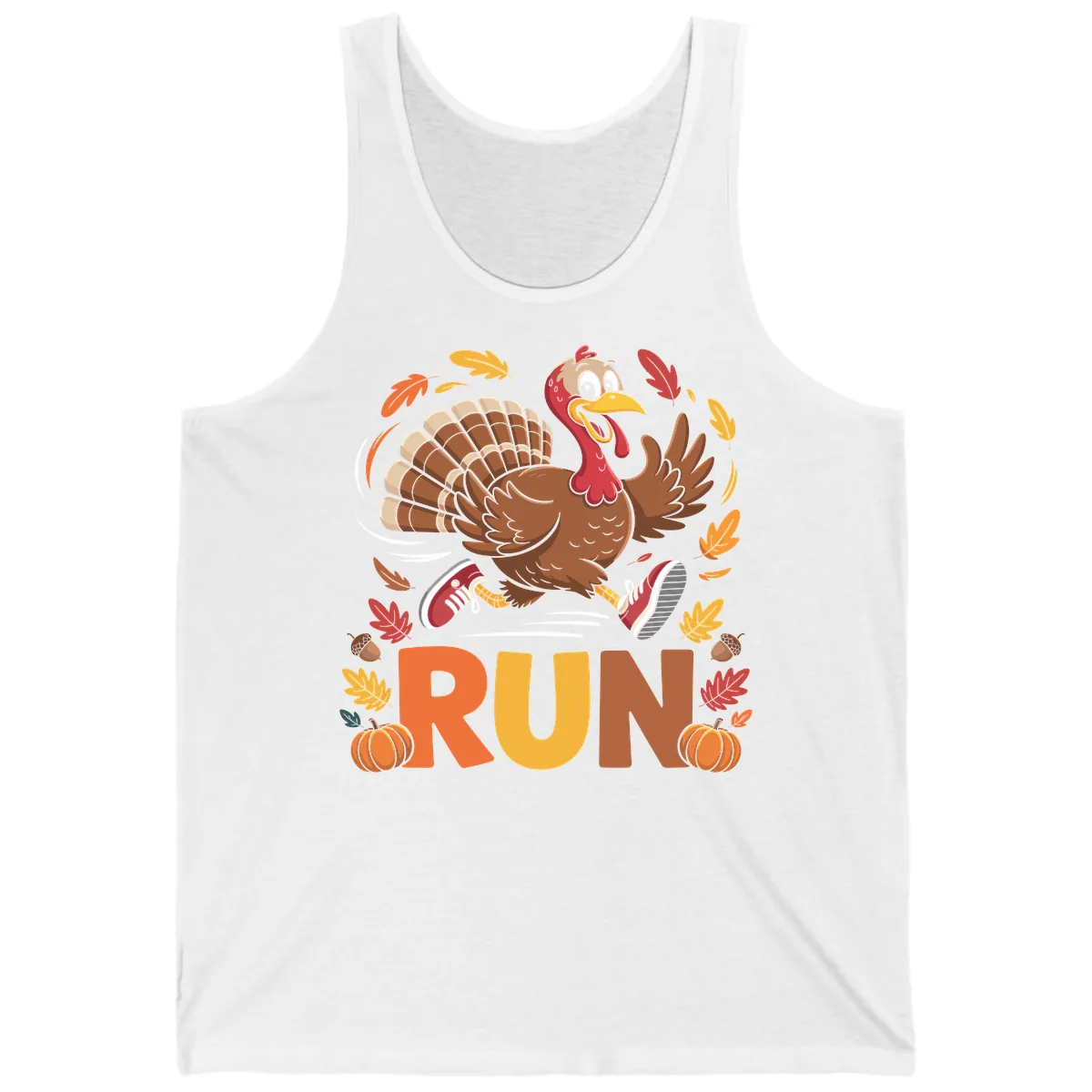 Running Turkey Trot 5k Tank in White