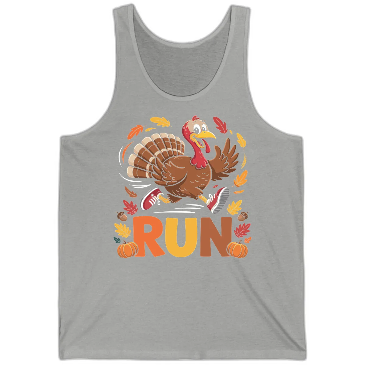 Running Turkey Trot 5k Tank in Athletic Heather