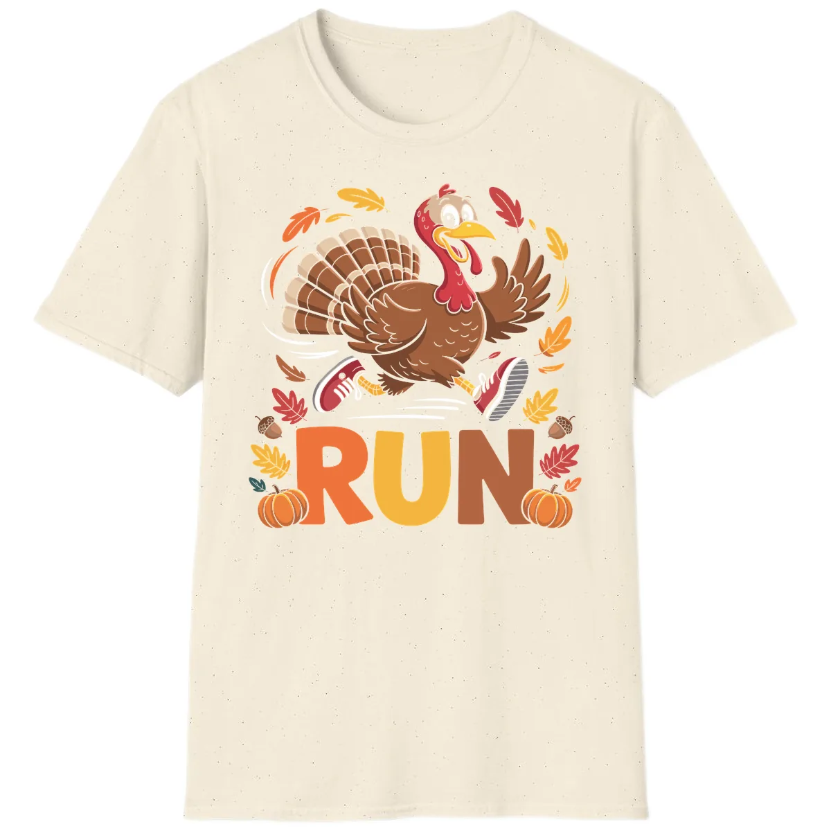 Running Turkey Trot 5k T-Shirt in Natural