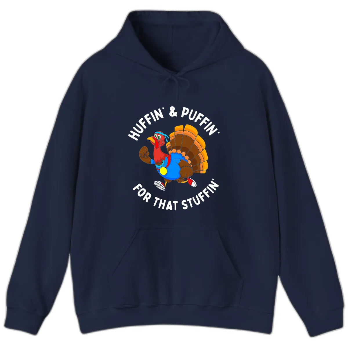 Huffin' & Puffin' For That Stuffin' Hoodie in Navy