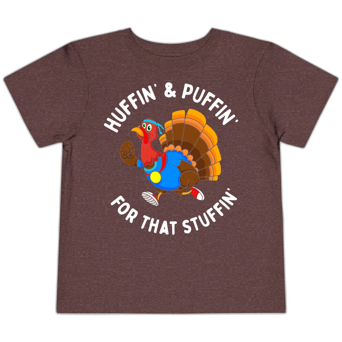 Huffin' & Puffin' For That Stuffin' Toddler T-Shirt in Heather Maroon
