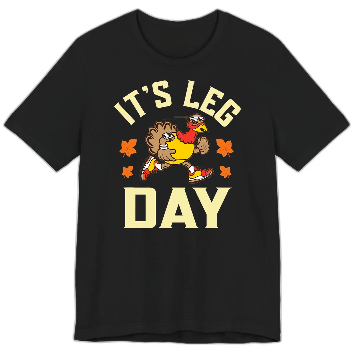 It's Leg Day Turkey Trot Premium T-Shirt in Black