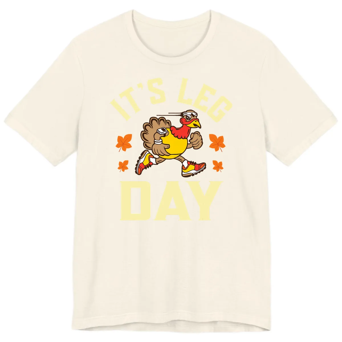 It's Leg Day Turkey Trot Premium T-Shirt in Natural
